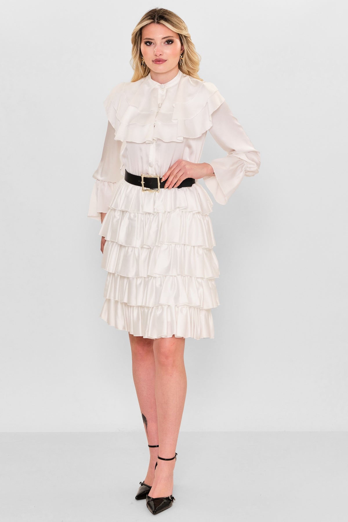 Kedma - Plus Size Dress (KDM26Y8-98336) - 8690200112805