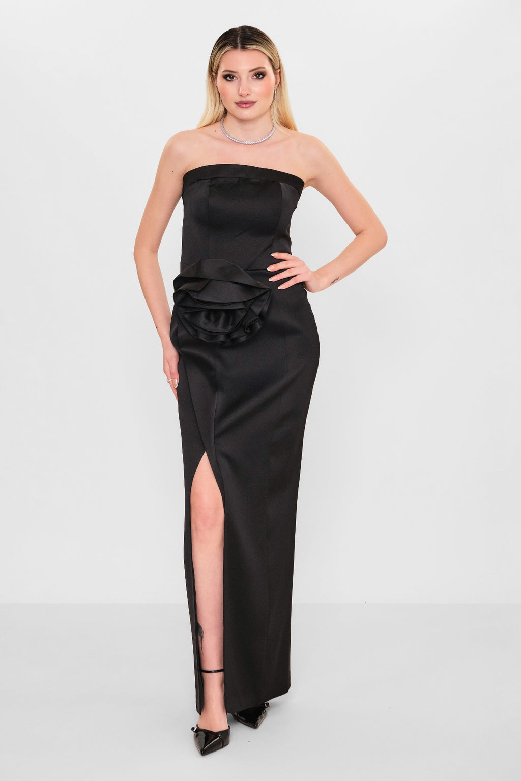 Kedma - Plus Size Dress (KDM26Y8-98347) - 8690200112836