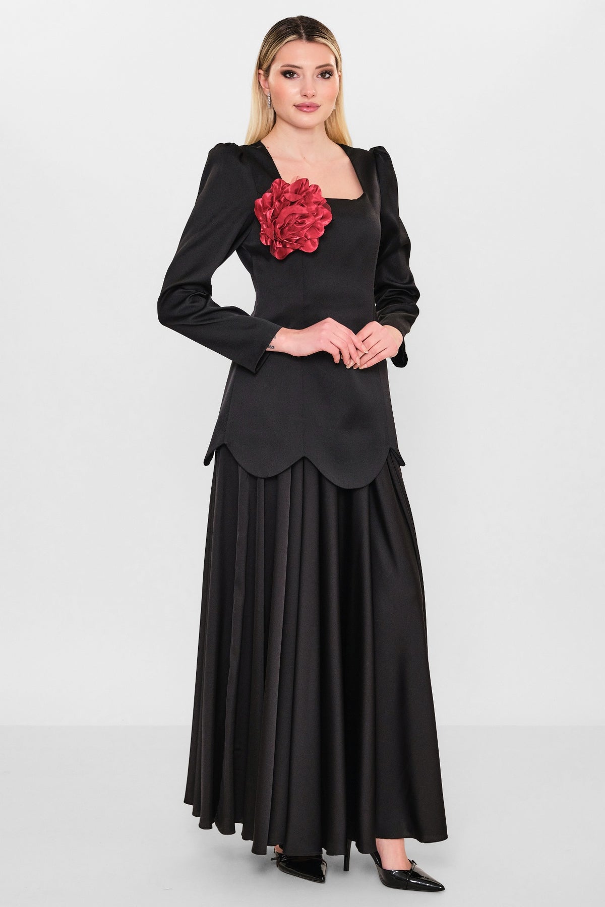 Kedma - Plus Size Dress (KDM26Y8-98355) - 8690200112898