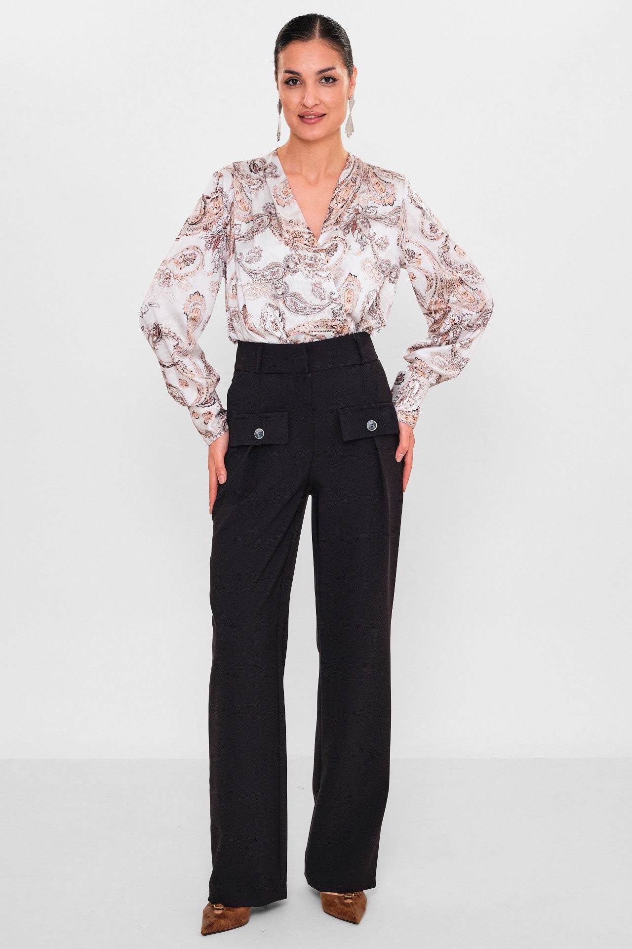 Zanzi - Plus Size Trousers (ZNZ26Y20141623) - 8690200113826