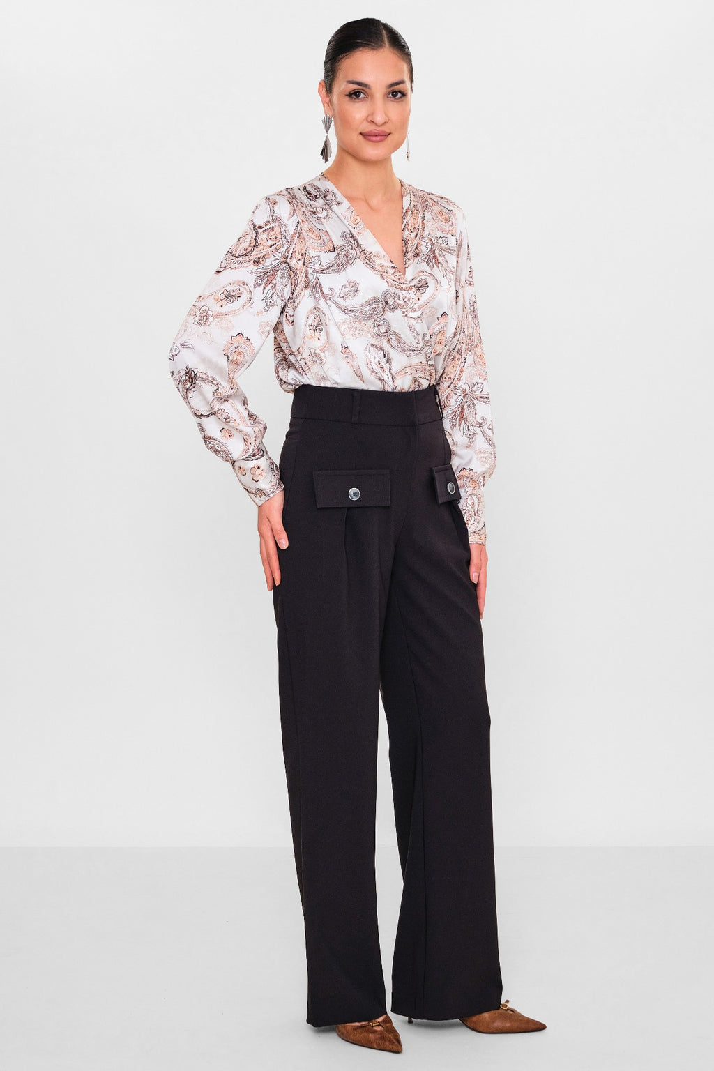 Zanzi - Plus Size Trousers (ZNZ26Y20141623) - 8690200113826