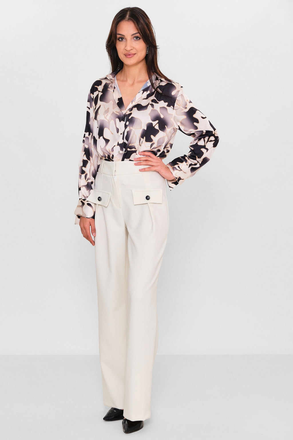 Zanzi - Plus Size Trousers (ZNZ26Y20141623) - 8690200113833
