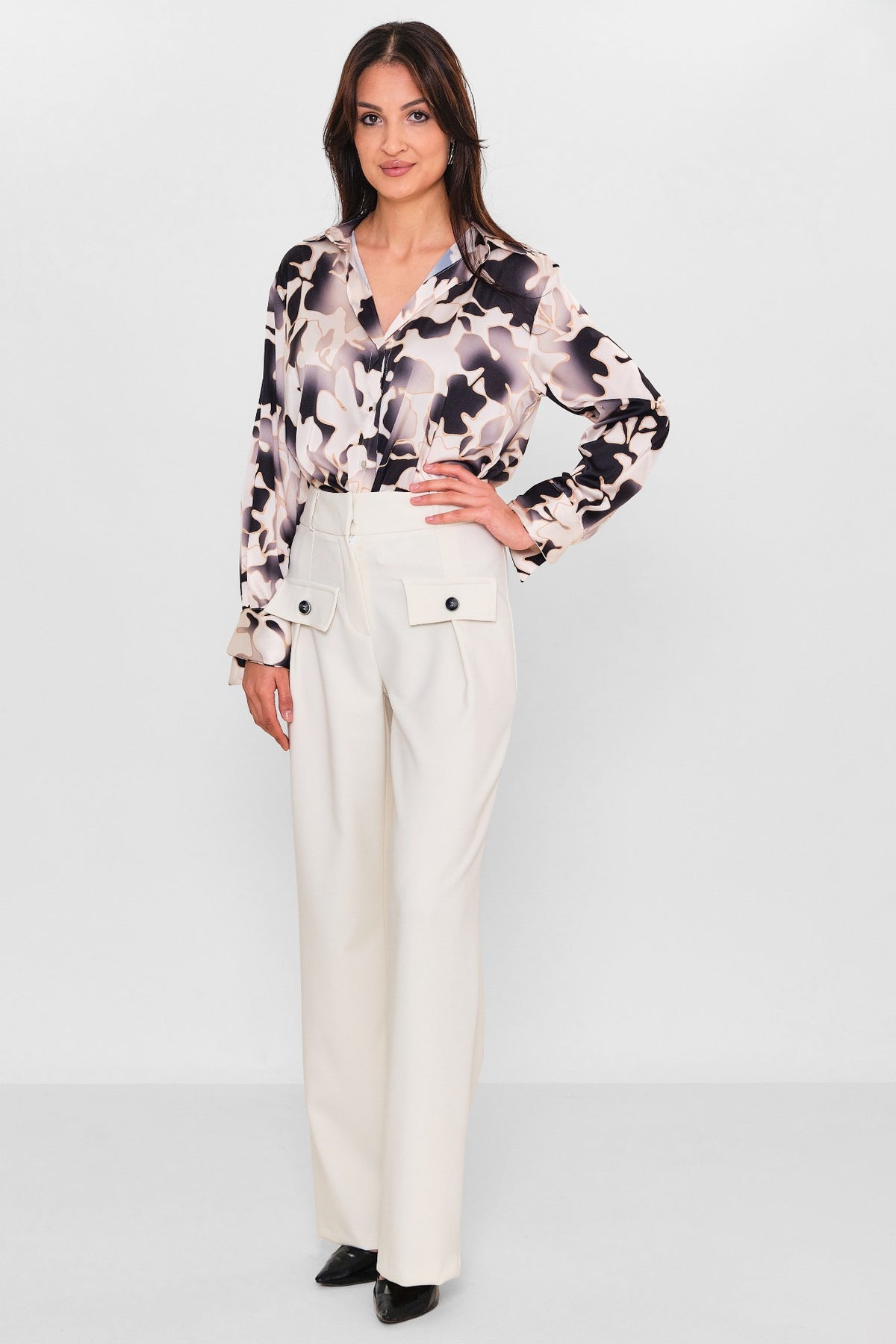 Zanzi - Plus Size Trousers (ZNZ26Y20141623) - 8690200113833