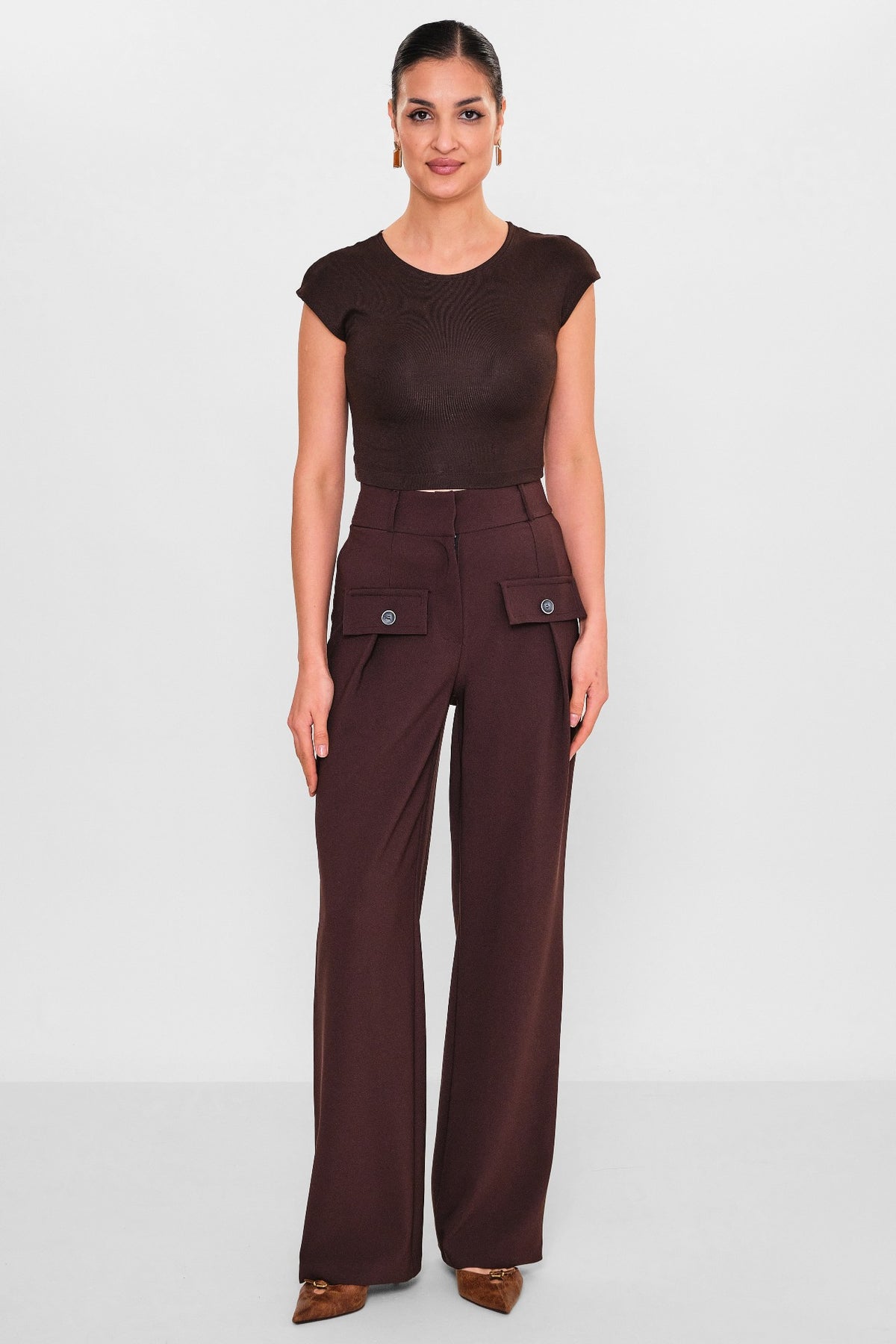 Zanzi - Plus Size Trousers (ZNZ26Y20141623) - 8690200113840