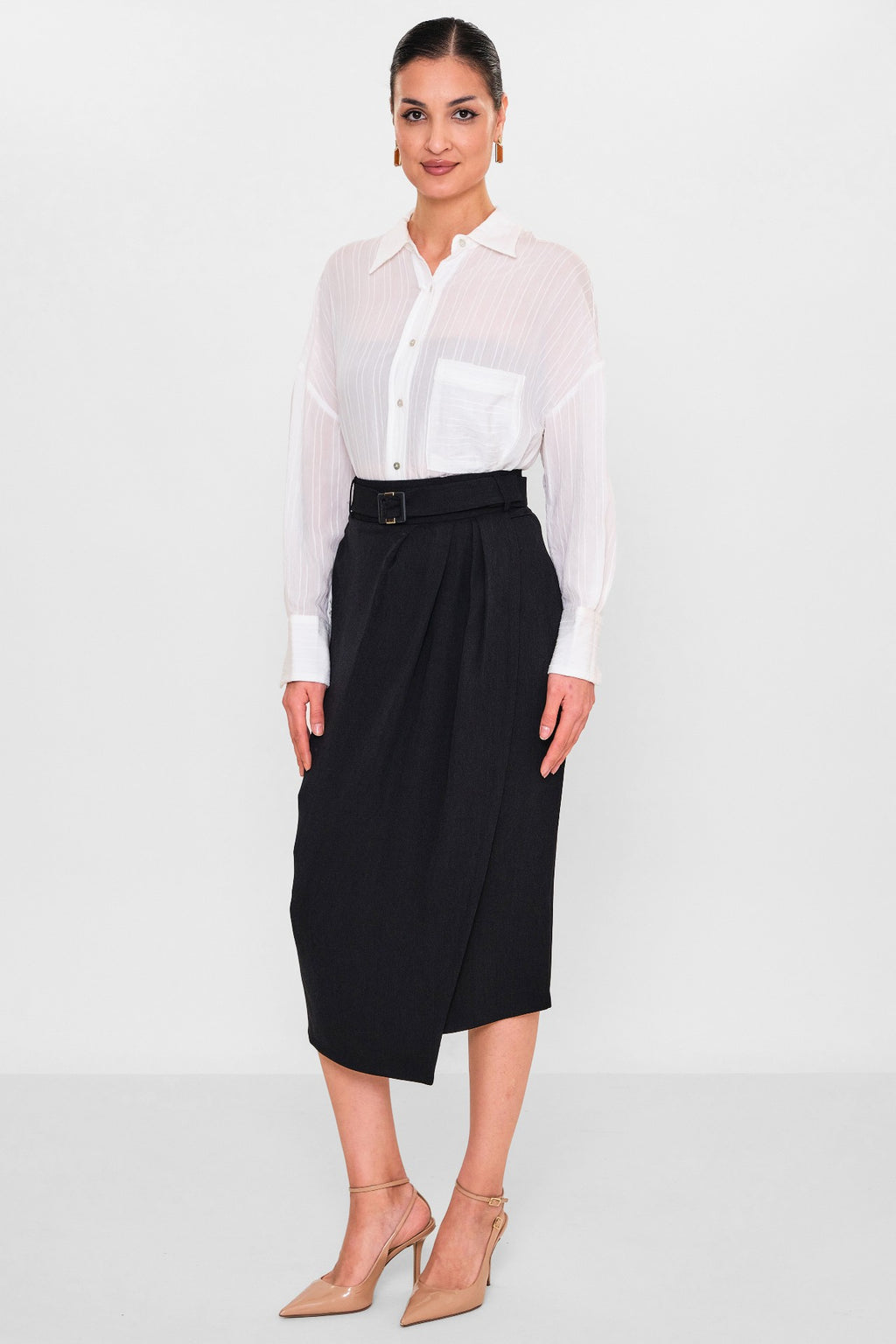 Zanzi - Plus Size Skirt (ZNZ26Y20773203) - 8690200113932
