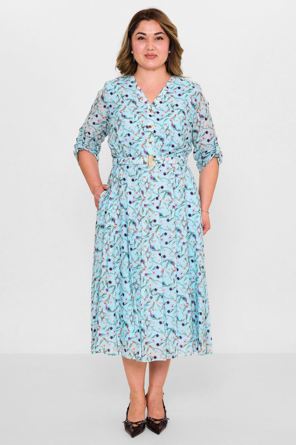 Gumanize - Plus Size Dress (GMZ2025-1107-7740) - 8690200115011