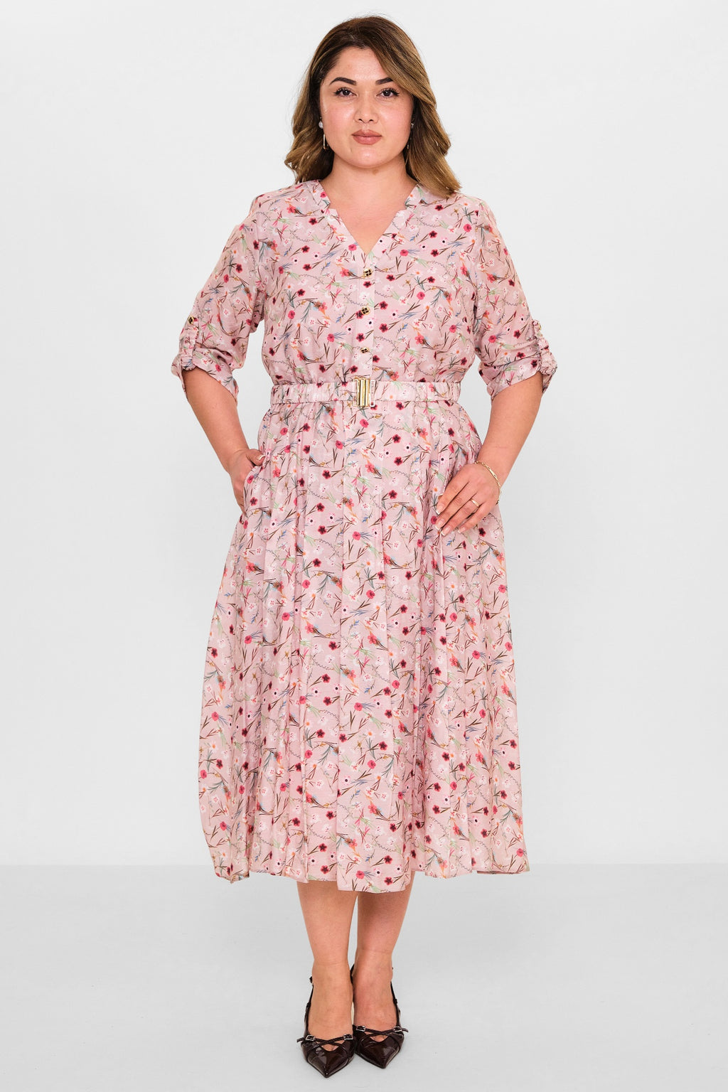 Gumanize - Plus Size Dress (GMZ2025-1107-7740) - 8690200115028