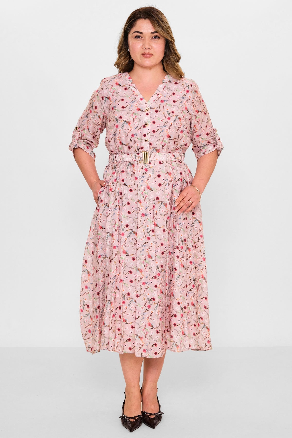 Gumanize - Plus Size Dress (GMZ2025-1107-7740) - 8690200115028