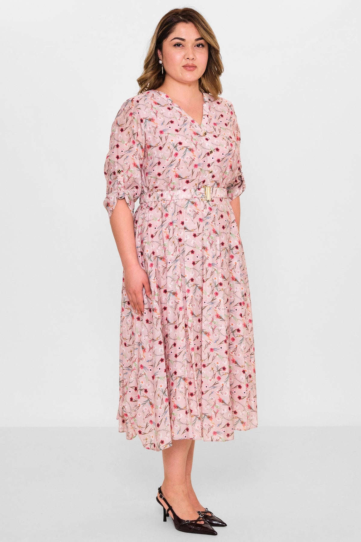 Gumanize - Plus Size Dress (GMZ2025-1107-7740) - 8690200115028