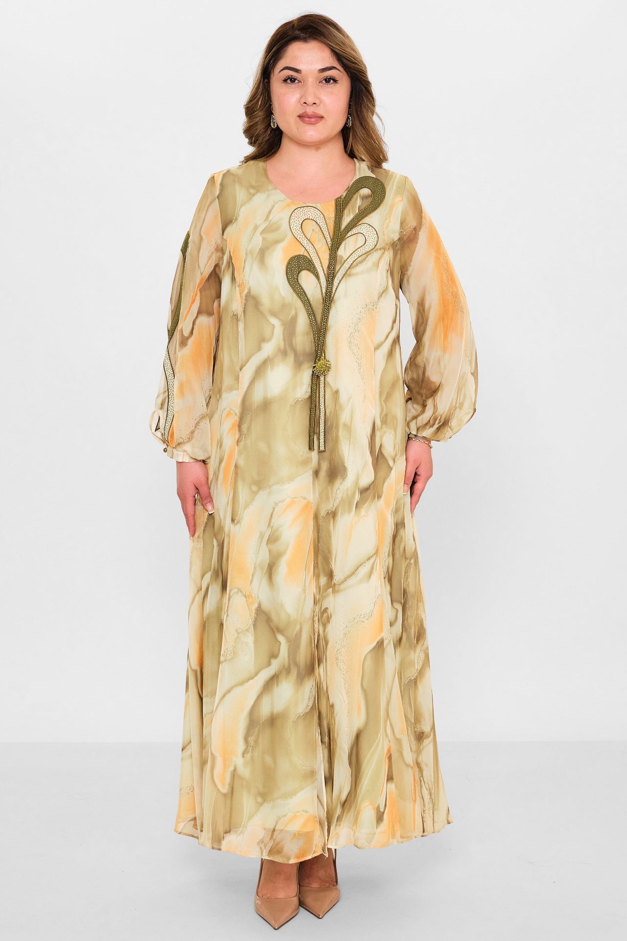 Gumanize - Plus Size Dress (GMZ2025-902-7758) - 8690200115035