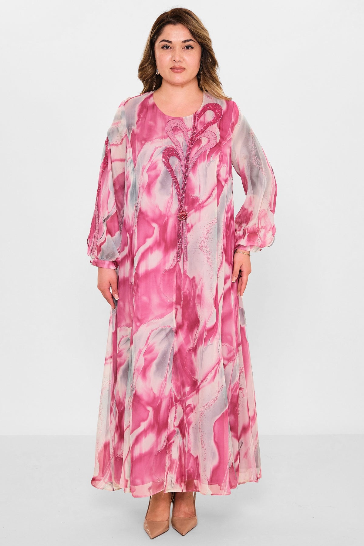 Gumanize - Plus Size Dress (GMZ2025-902-7758) - 8690200115059