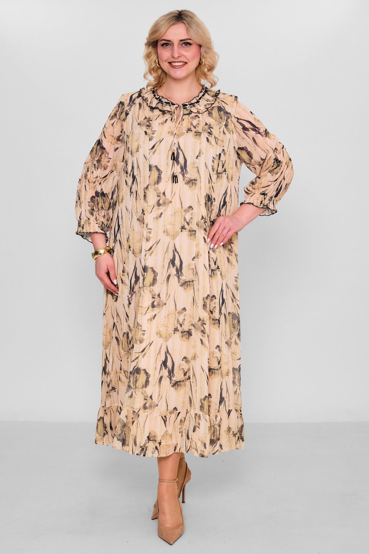 Gumanize - Extended Plus Size Dress (GMZ2026-629-7694) - 8690200115158