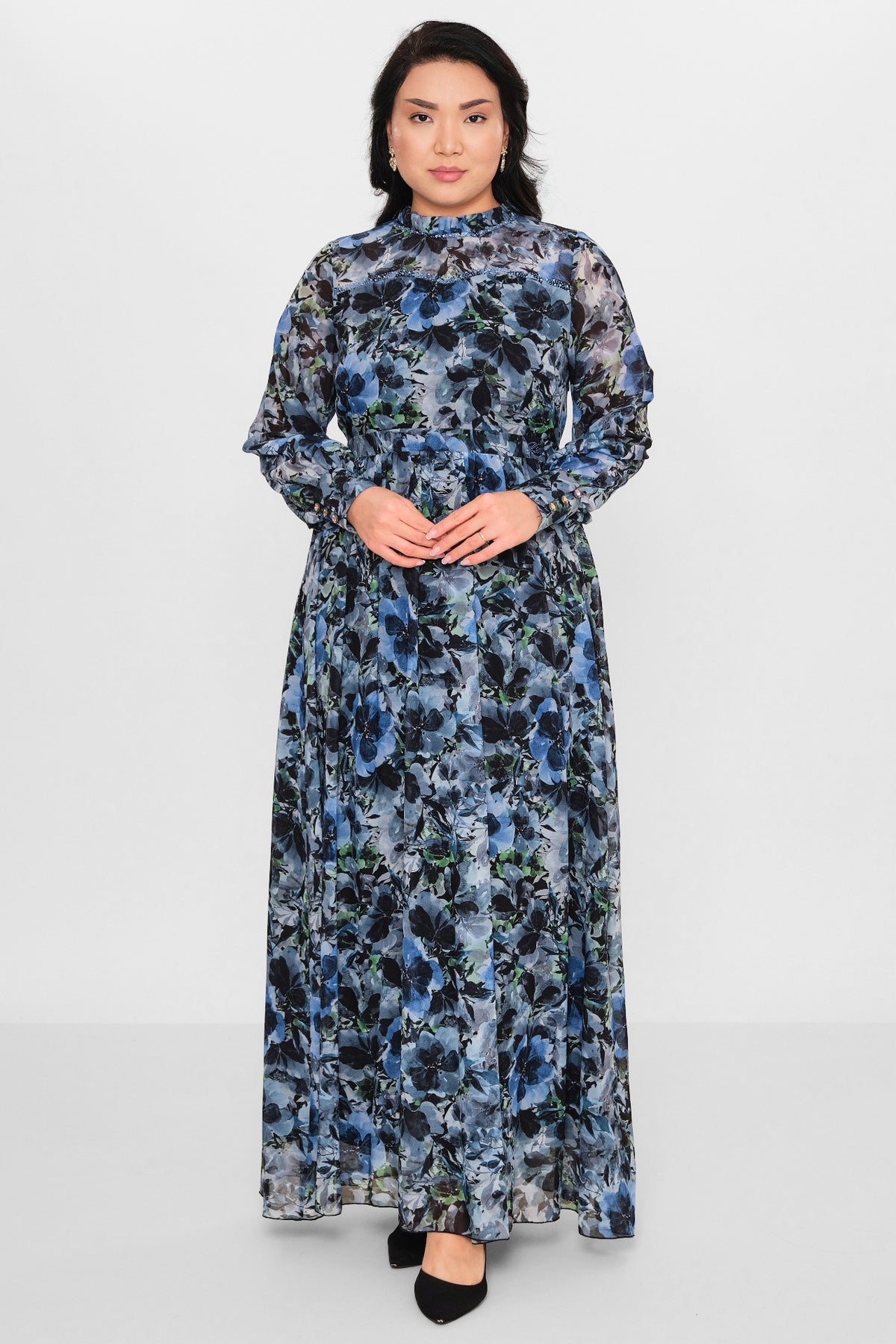 Ksas - Plus Size Dress (KSAS32376) - 8690200115363