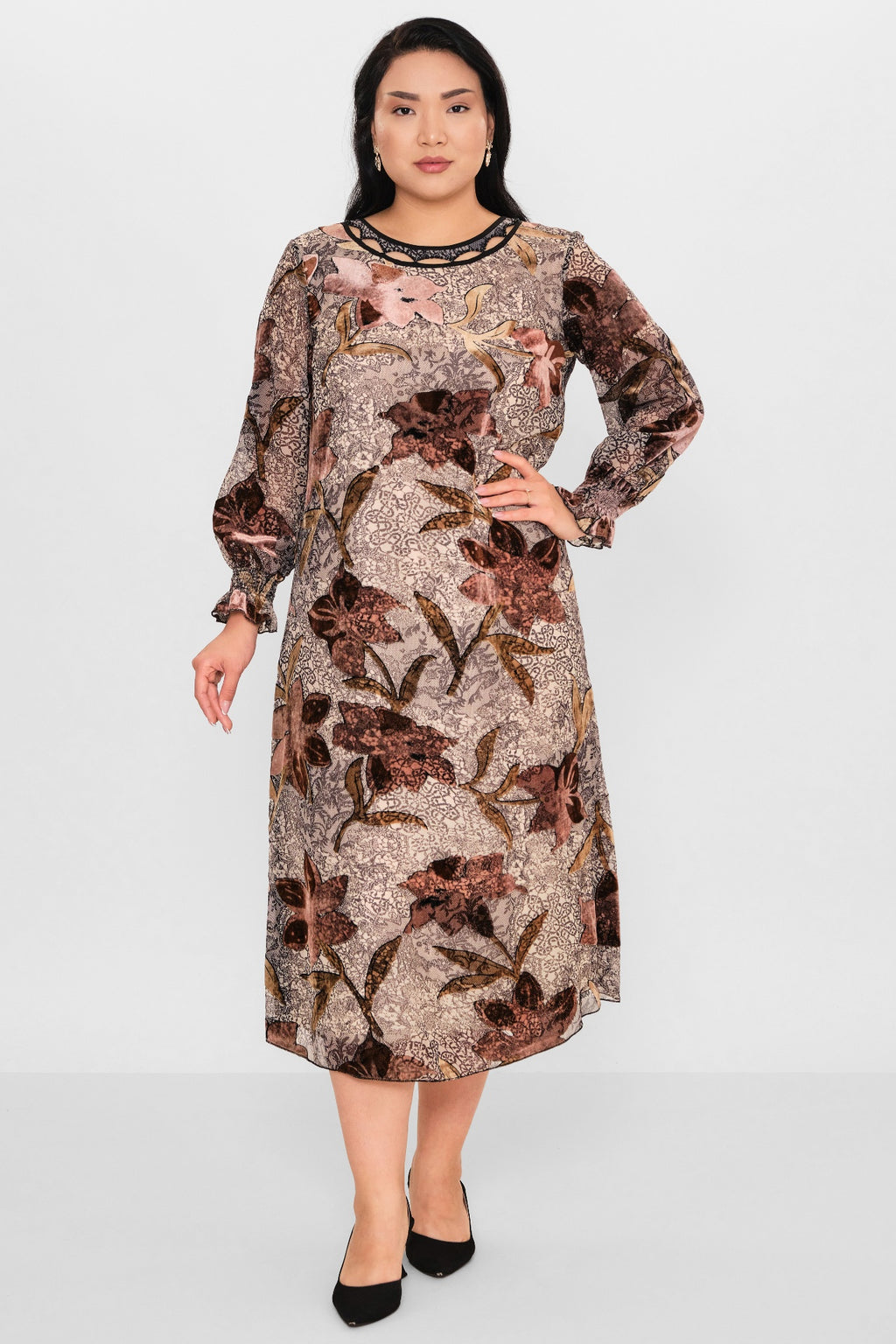 Ksas - Plus Size Dress (KSAS32389) - 8690200115424