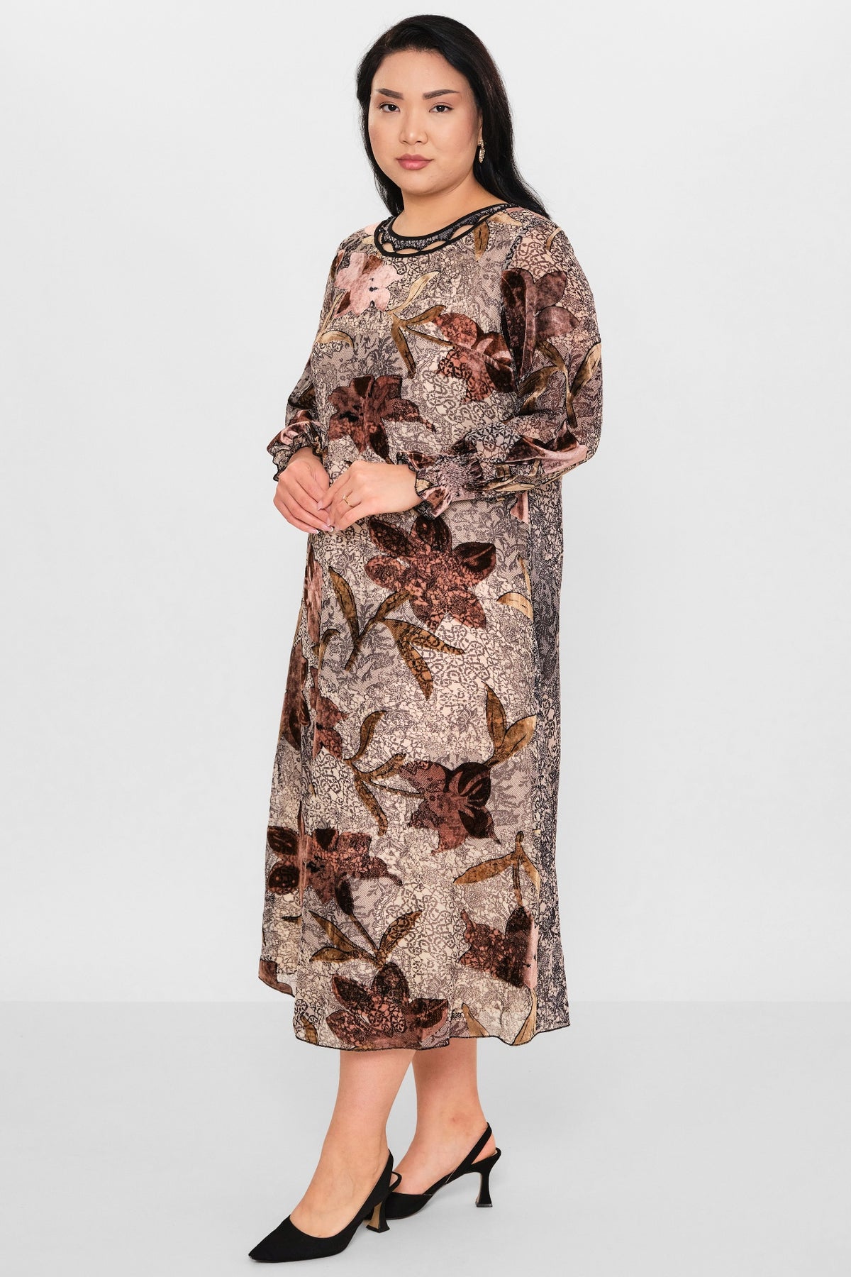 Ksas - Plus Size Dress (KSAS32389) - 8690200115424