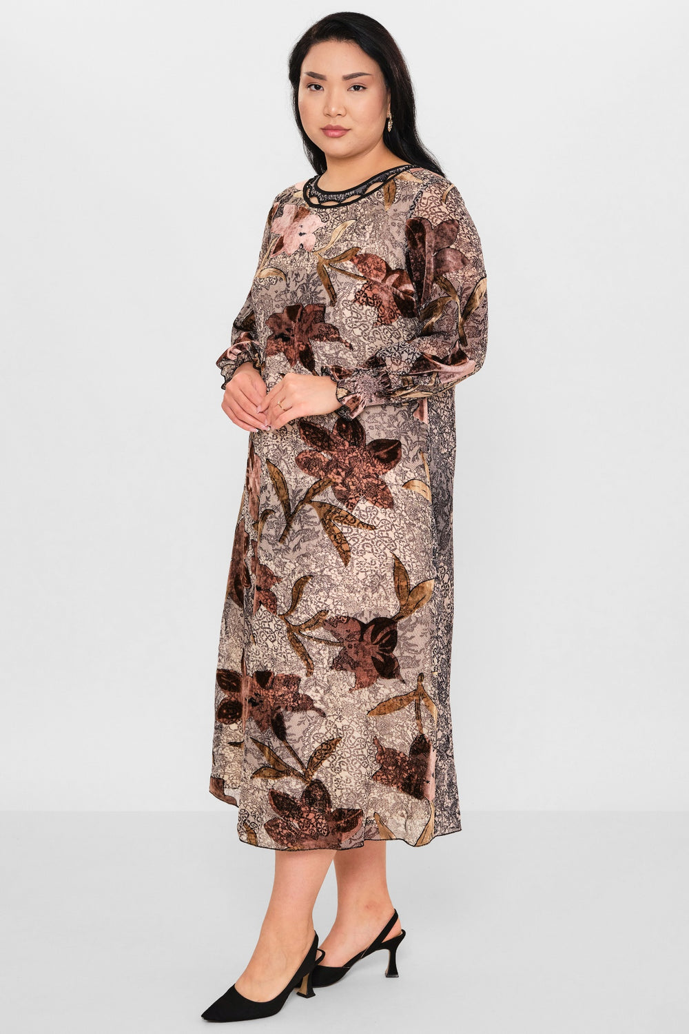 Ksas - Plus Size Dress (KSAS32389) - 8690200115424