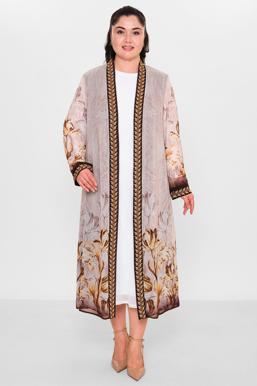 Ksas - Plus Size Cardigan (KSAS4197) - 8690200115493