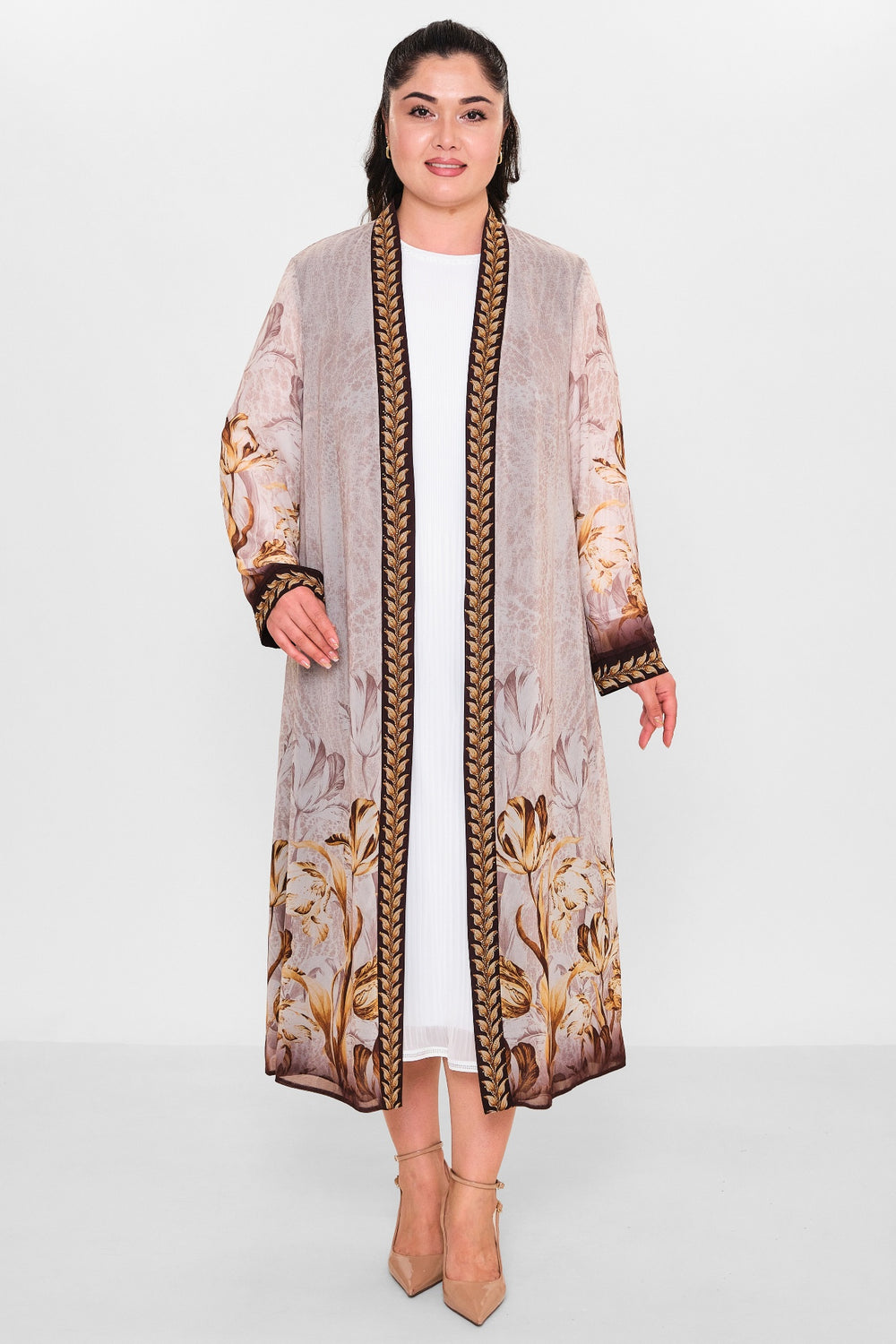 Ksas - Plus Size Cardigan (KSAS4197) - 8690200115493