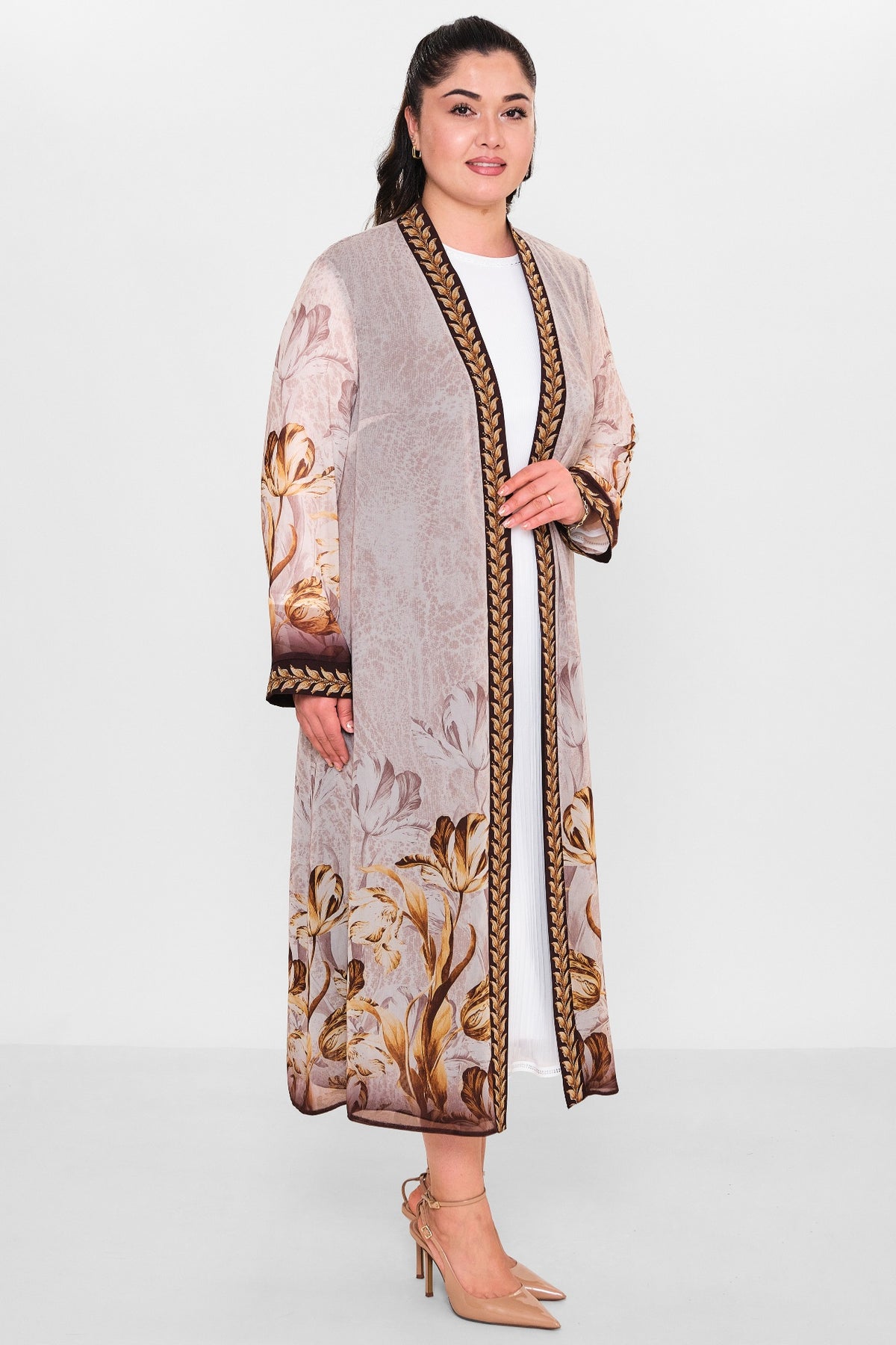 Ksas - Plus Size Cardigan (KSAS4197) - 8690200115493