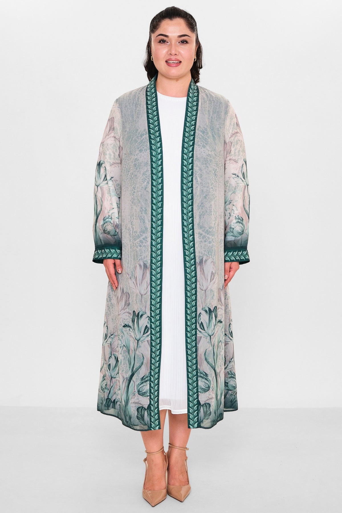 Ksas - Plus Size Cardigan (KSAS4197) - 8690200115509