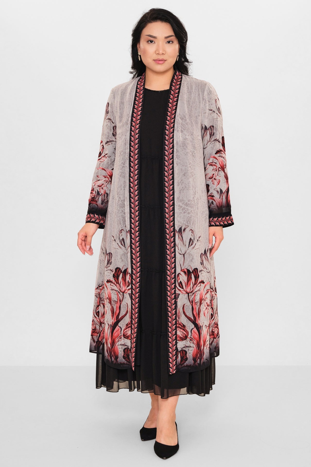 Ksas - Plus Size Cardigan (KSAS4197) - 8690200115516