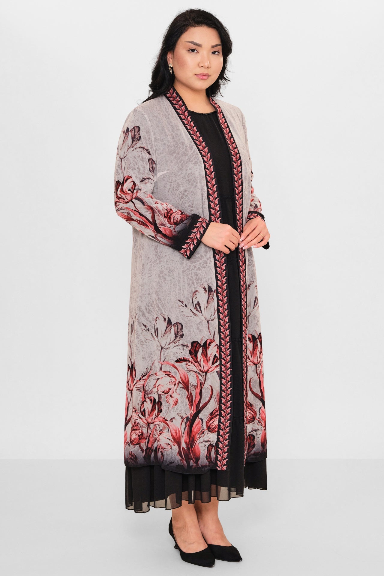 Ksas - Plus Size Cardigan (KSAS4197) - 8690200115516