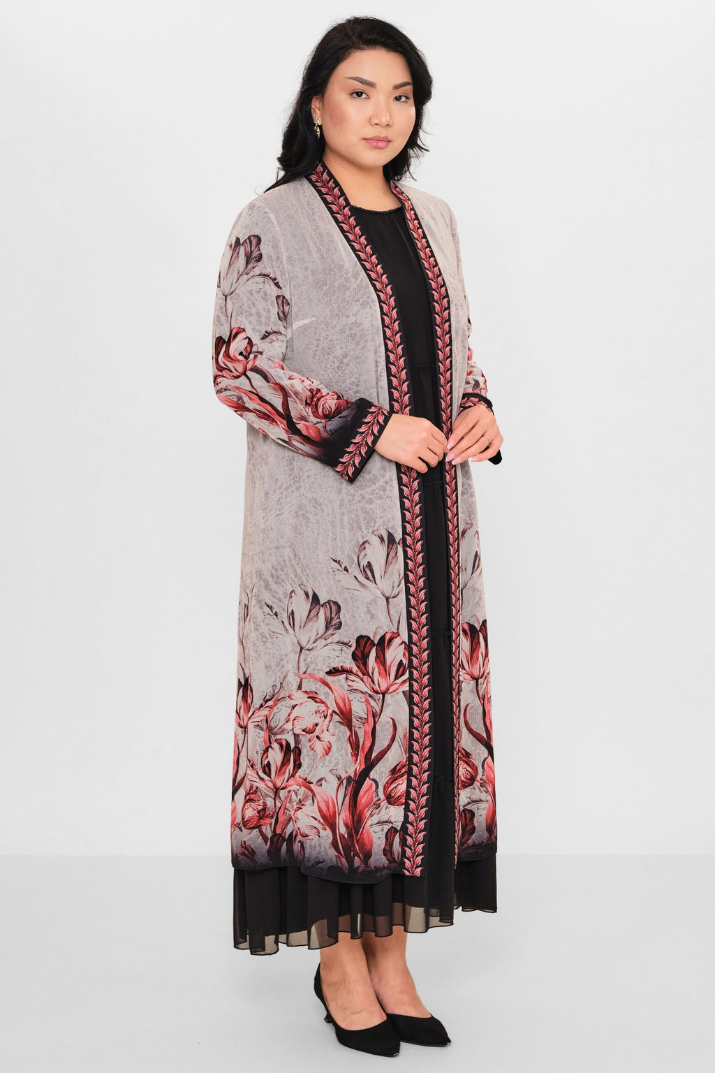 Ksas - Plus Size Cardigan (KSAS4197) - 8690200115516