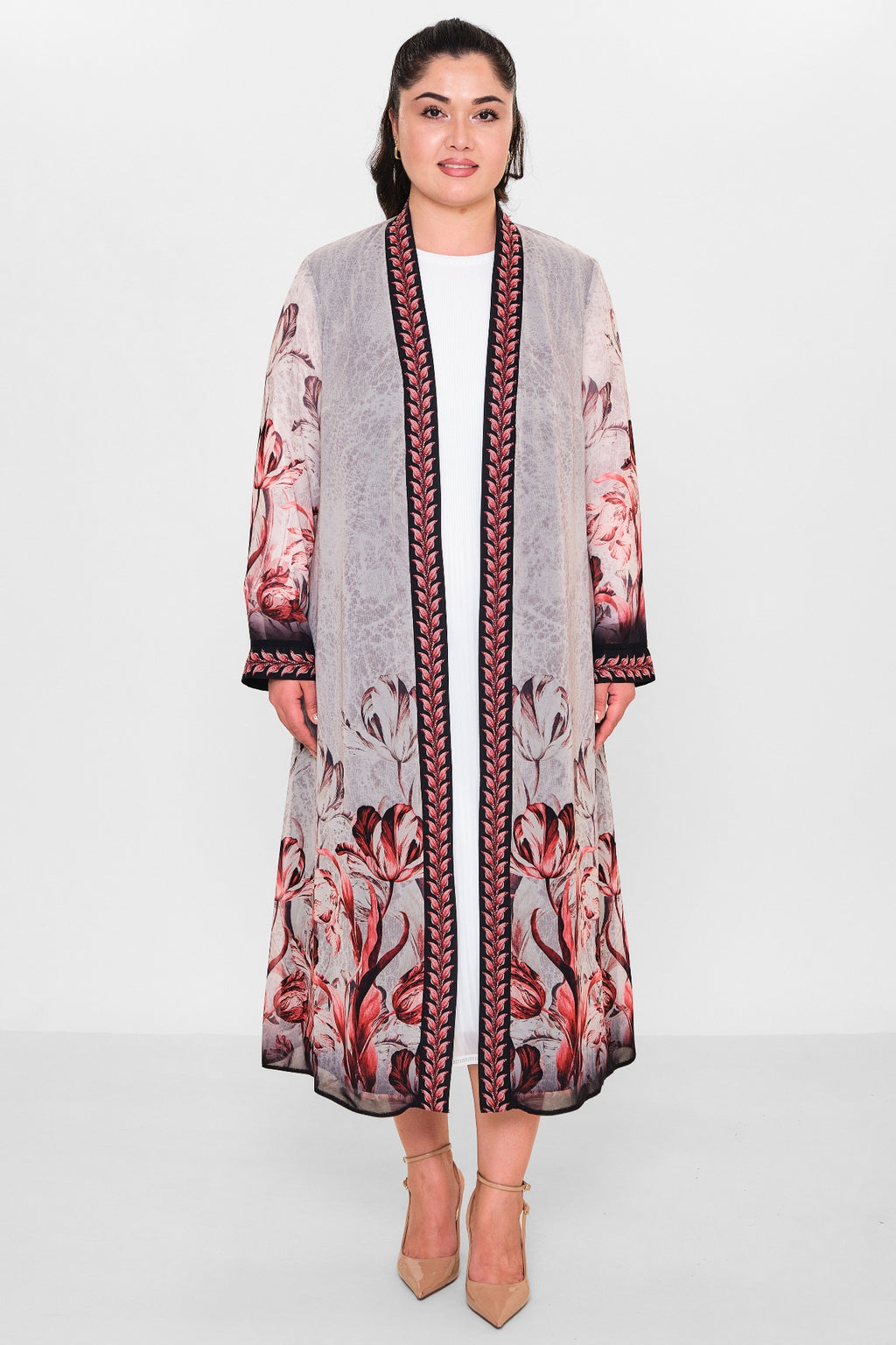 Ksas - Plus Size Cardigan (KSAS4197) - 8690200115516