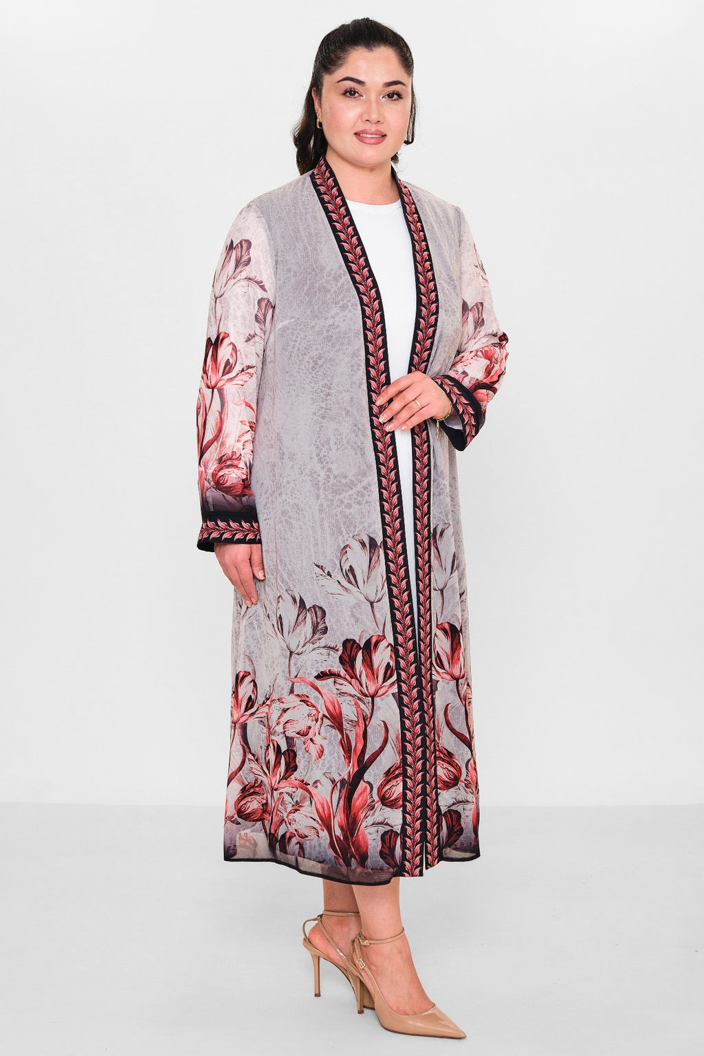 Ksas - Plus Size Cardigan (KSAS4197) - 8690200115516