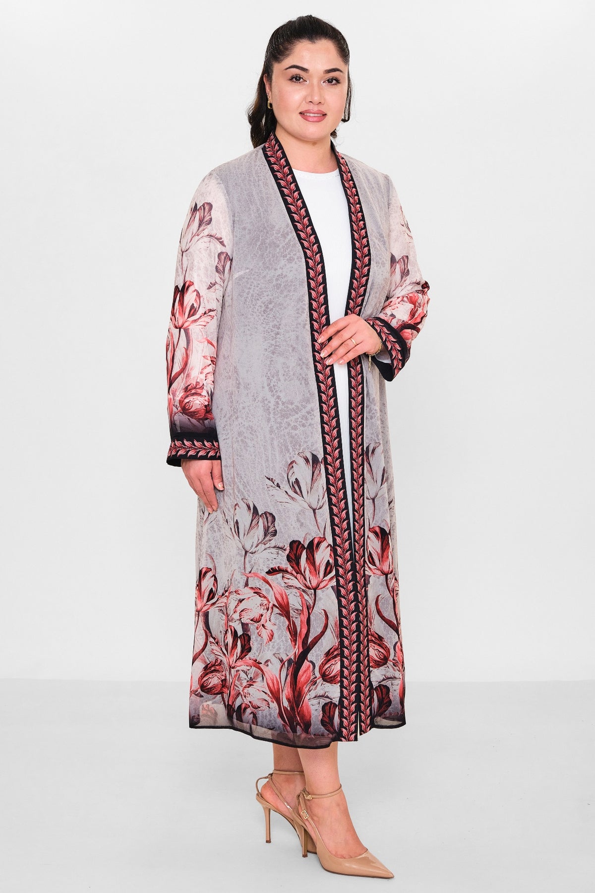 Ksas - Plus Size Cardigan (KSAS4197) - 8690200115516