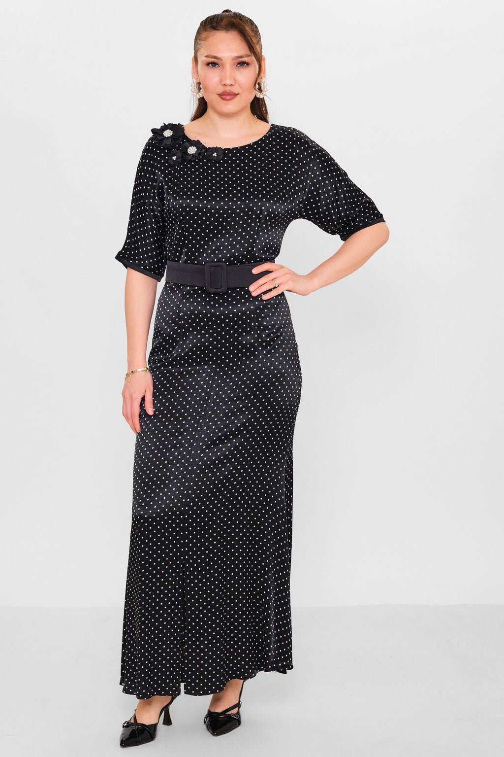 Dress port - Plus Size Dress (DSP26Y5701) - 8690200116469