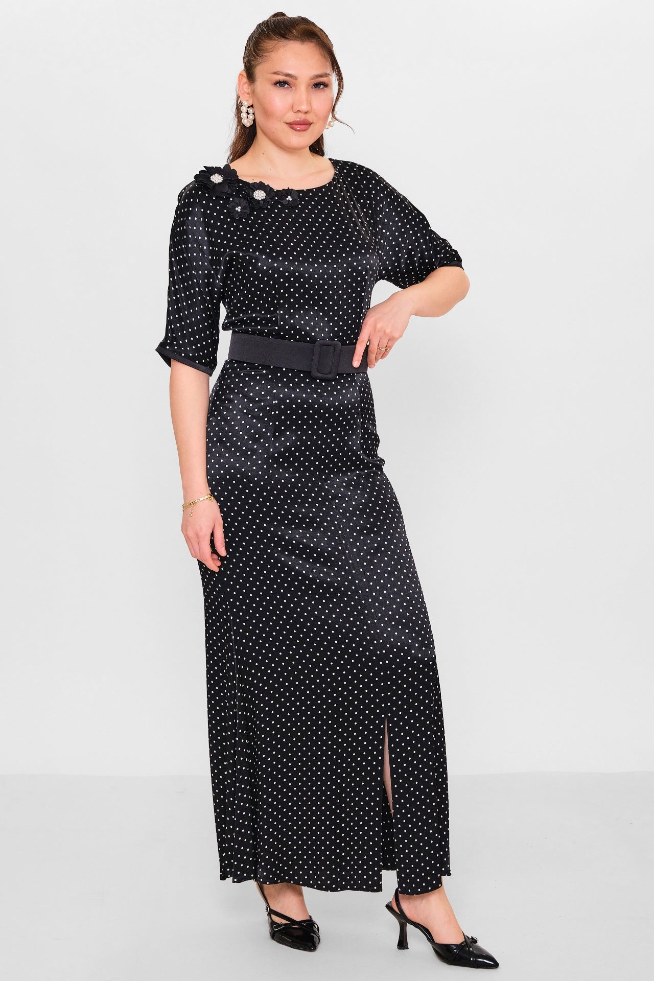 Dress port - Plus Size Dress (DSP26Y5701) - 8690200116469