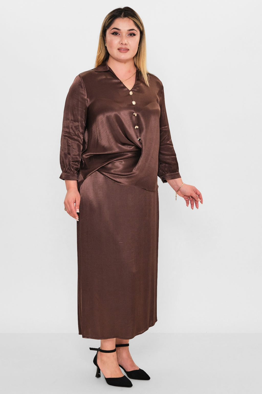 Dress port - Plus Size Suit (DSP26Y3426) - 8690200116506