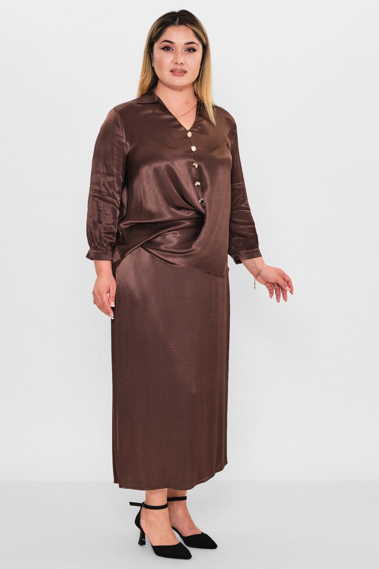 Dress port - Plus Size Suit (DSP26Y3426) - 8690200116506
