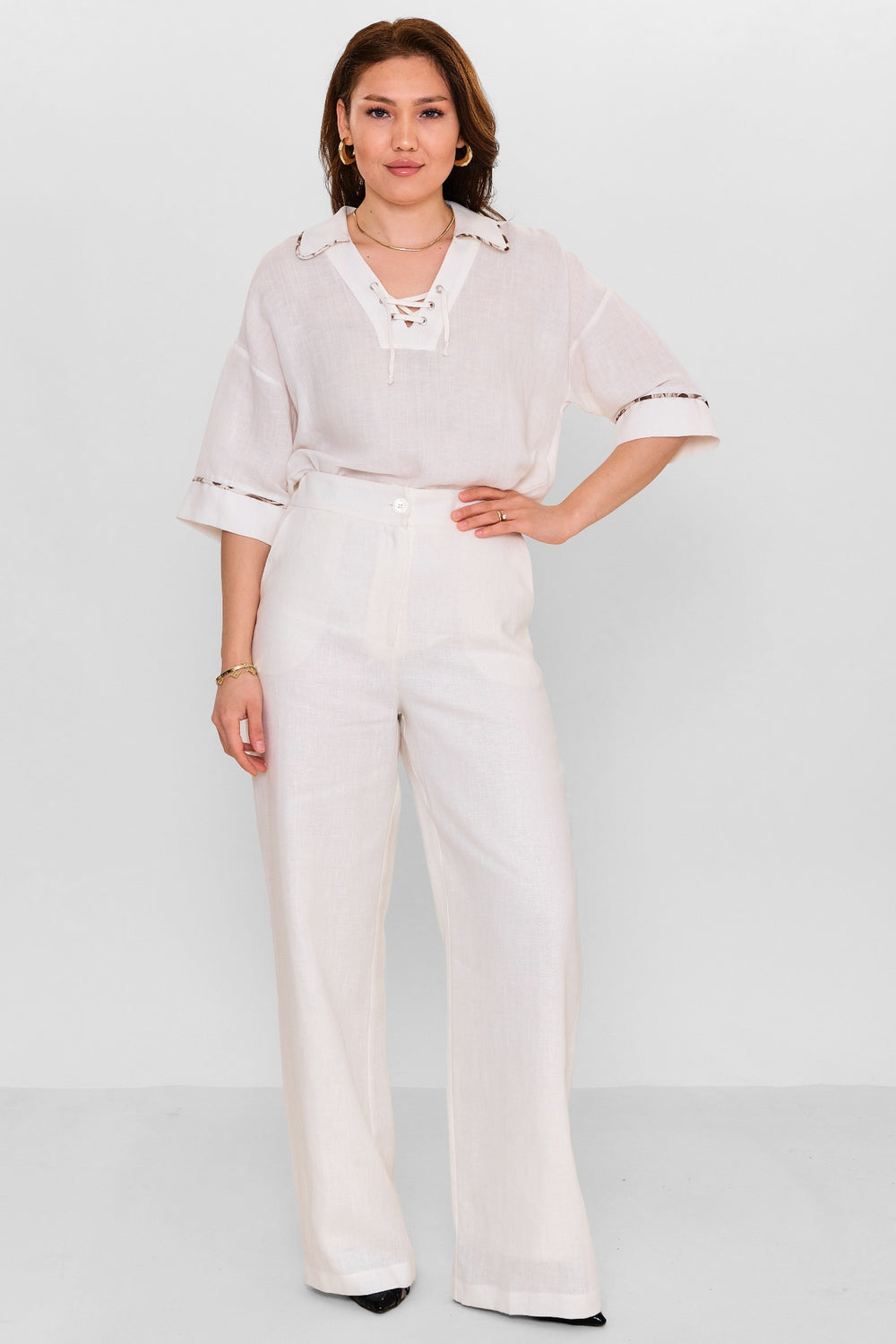 Jarri̇vee - Plus Size Trousers (JRVSS25J1058) - 8690200116537