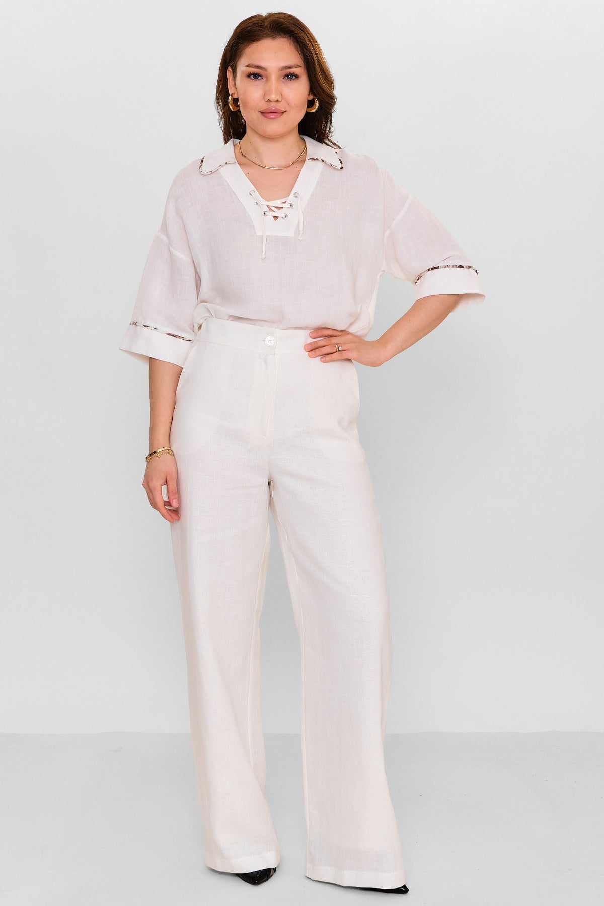 Jarri̇vee - Plus Size Trousers (JRVSS25J1058) - 8690200116537