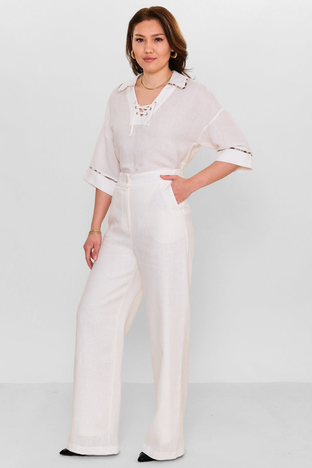 Jarri̇vee - Plus Size Trousers (JRVSS25J1058) - 8690200116537