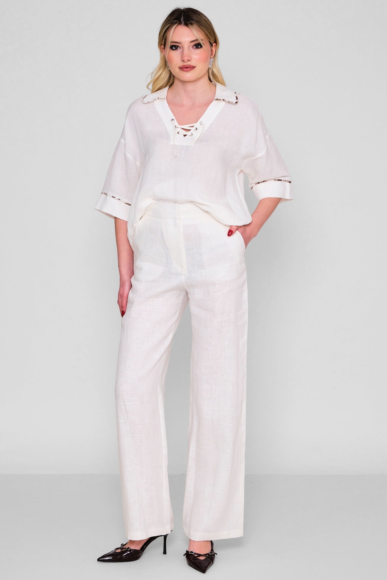 Jarri̇vee - Plus Size Trousers (JRVSS25J1107) - 8690200116582