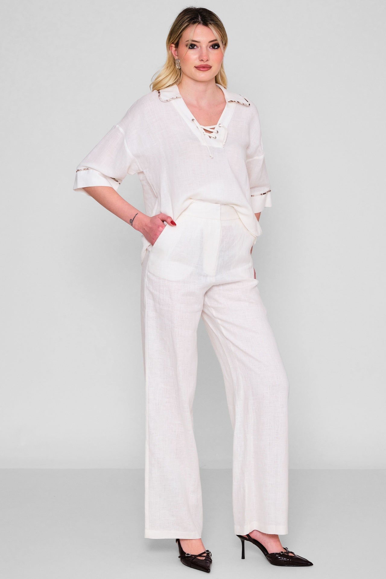 Jarri̇vee - Plus Size Trousers (JRVSS25J1107) - 8690200116582