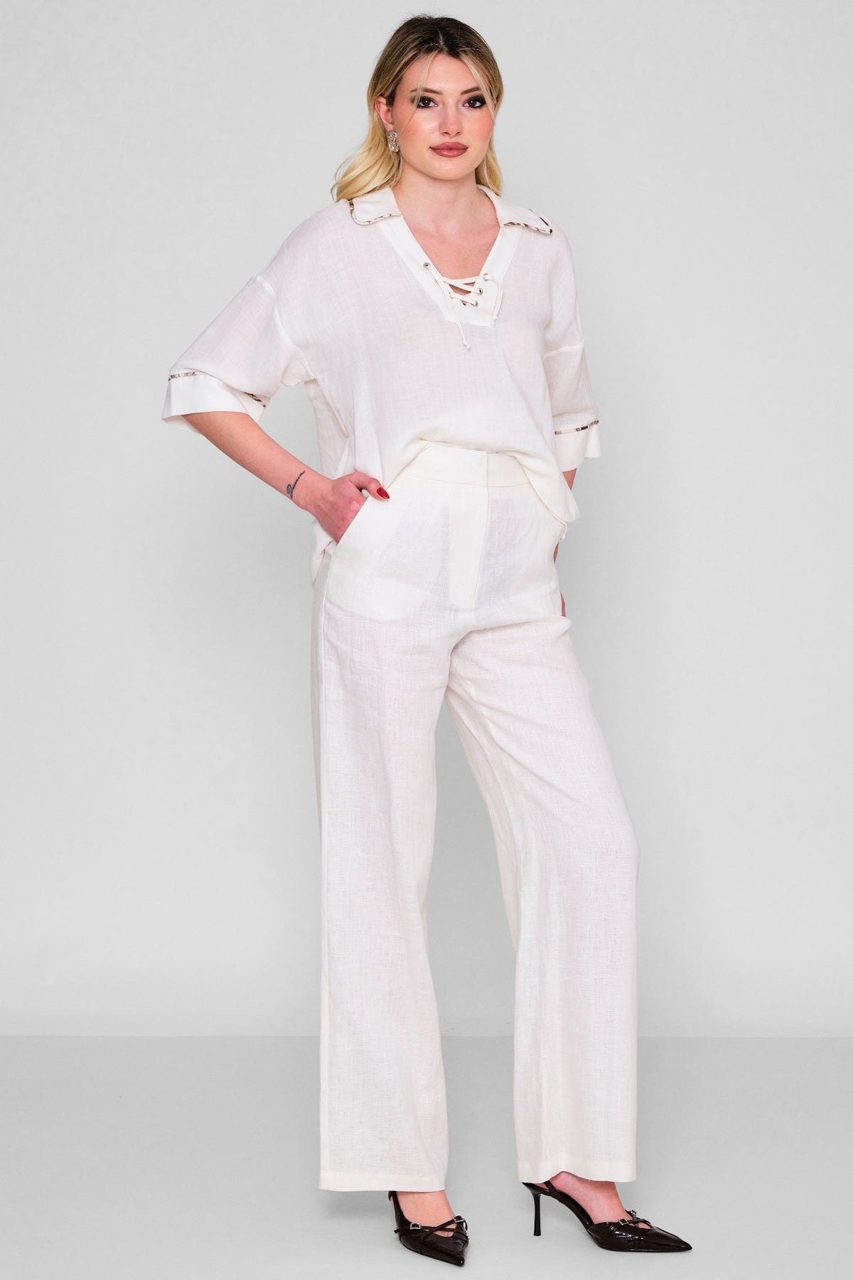 Jarrivee - Plus Size Trousers (JRVSS25J1107) - 8690200116582