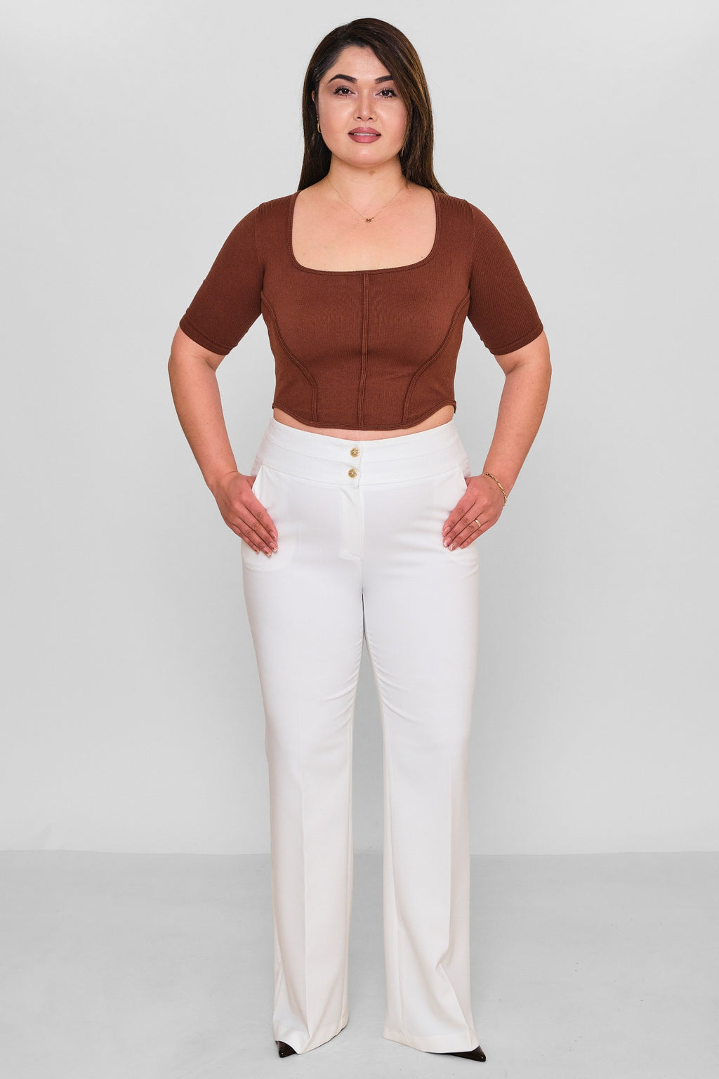Selen - Plus Size Trousers (SLN26Y21899) - 8690200116834
