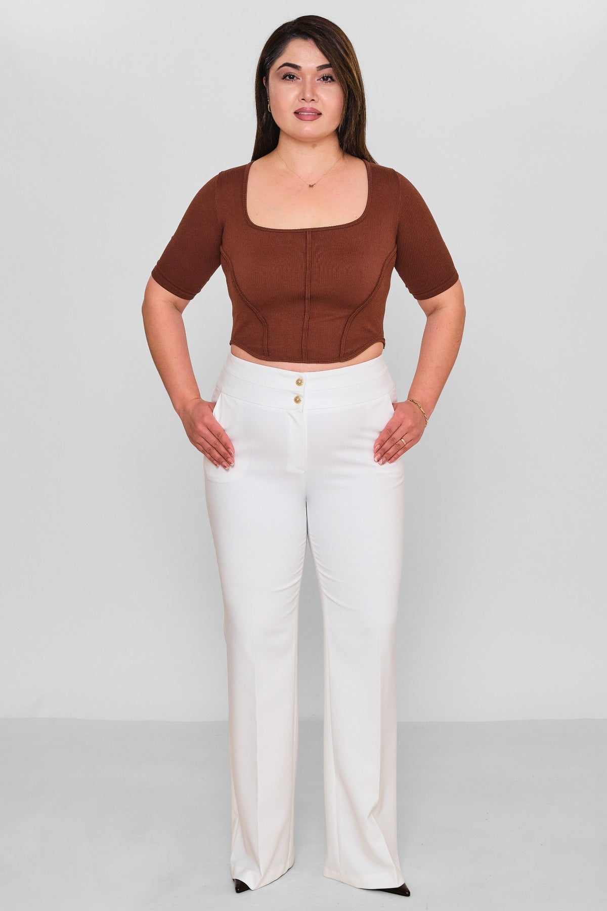 Selen - Plus Size Trousers (SLN26Y21899) - 8690200116834