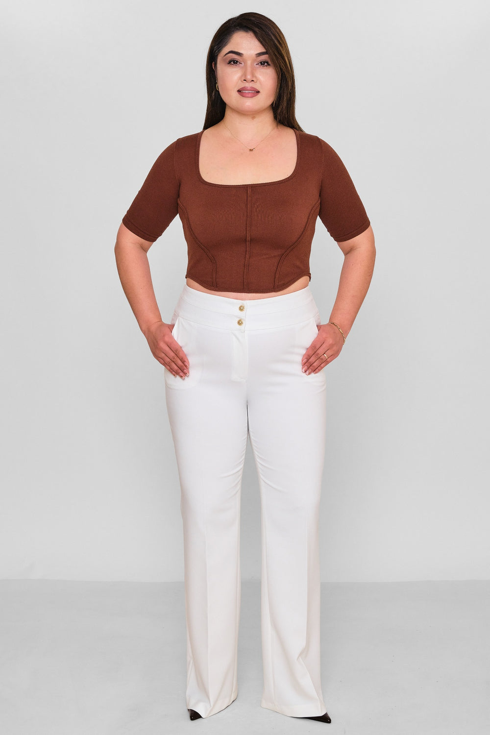 Selen - Plus Size Trousers (SLN26Y21899) - 8690200116834