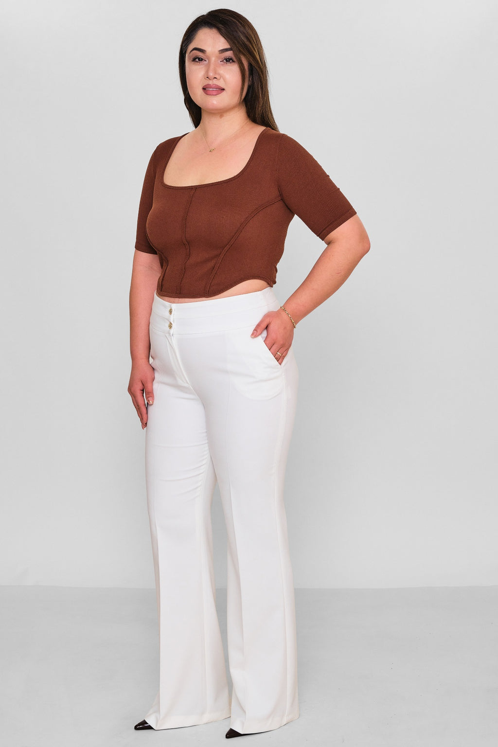 Selen - Plus Size Trousers (SLN26Y21899) - 8690200116834