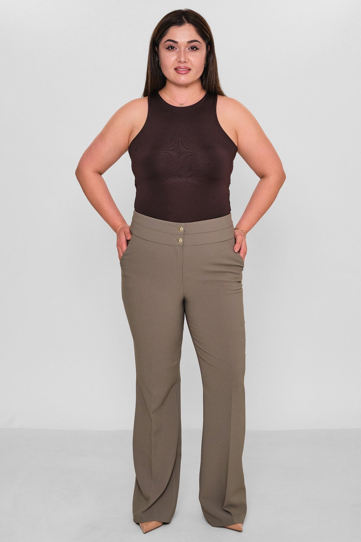 Selen - Plus Size Trousers (SLN26Y21899) - 8690200116858