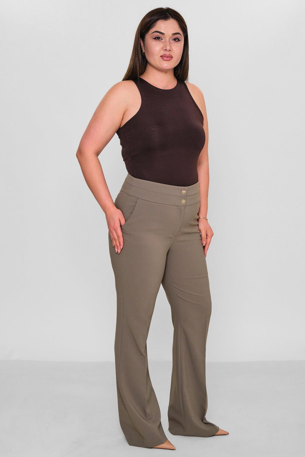 Selen - Plus Size Trousers (SLN26Y21899) - 8690200116858