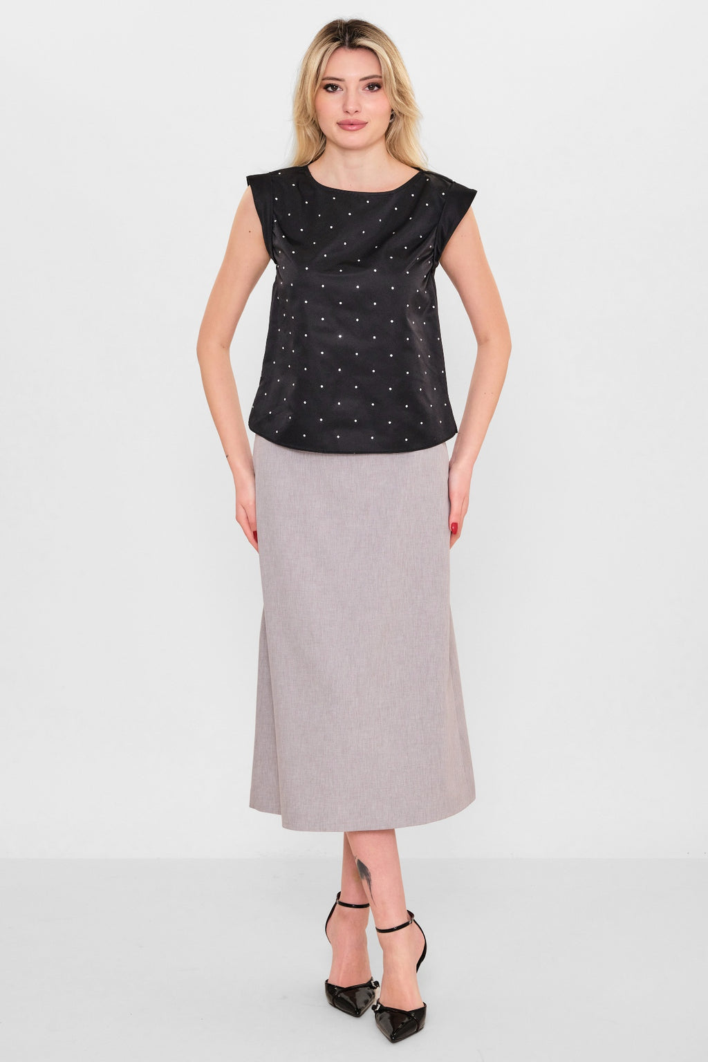 Myraang - Plus Size Blouse (MRG26Y02-3111) - 8690200116933