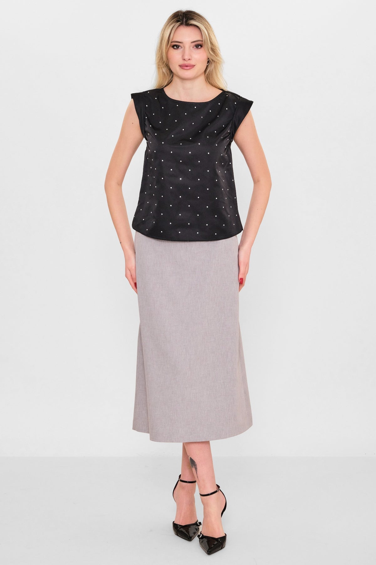 Myraang - Plus Size Blouse (MRG26Y02-3111) - 8690200116933