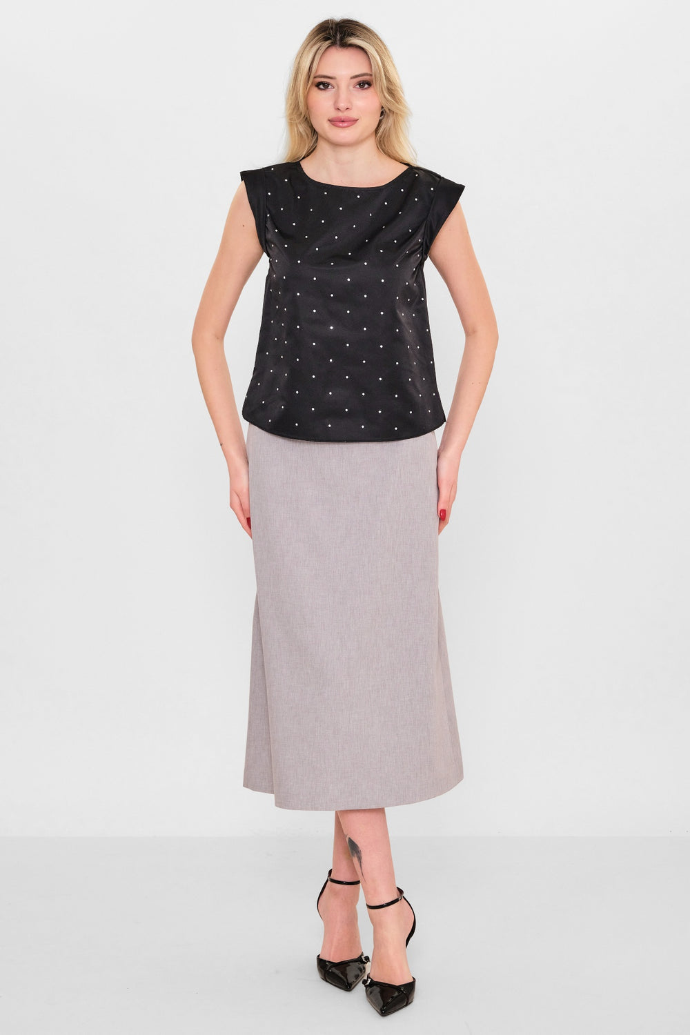 Myraang - Plus Size Blouse (MRG26Y02-3111) - 8690200116933
