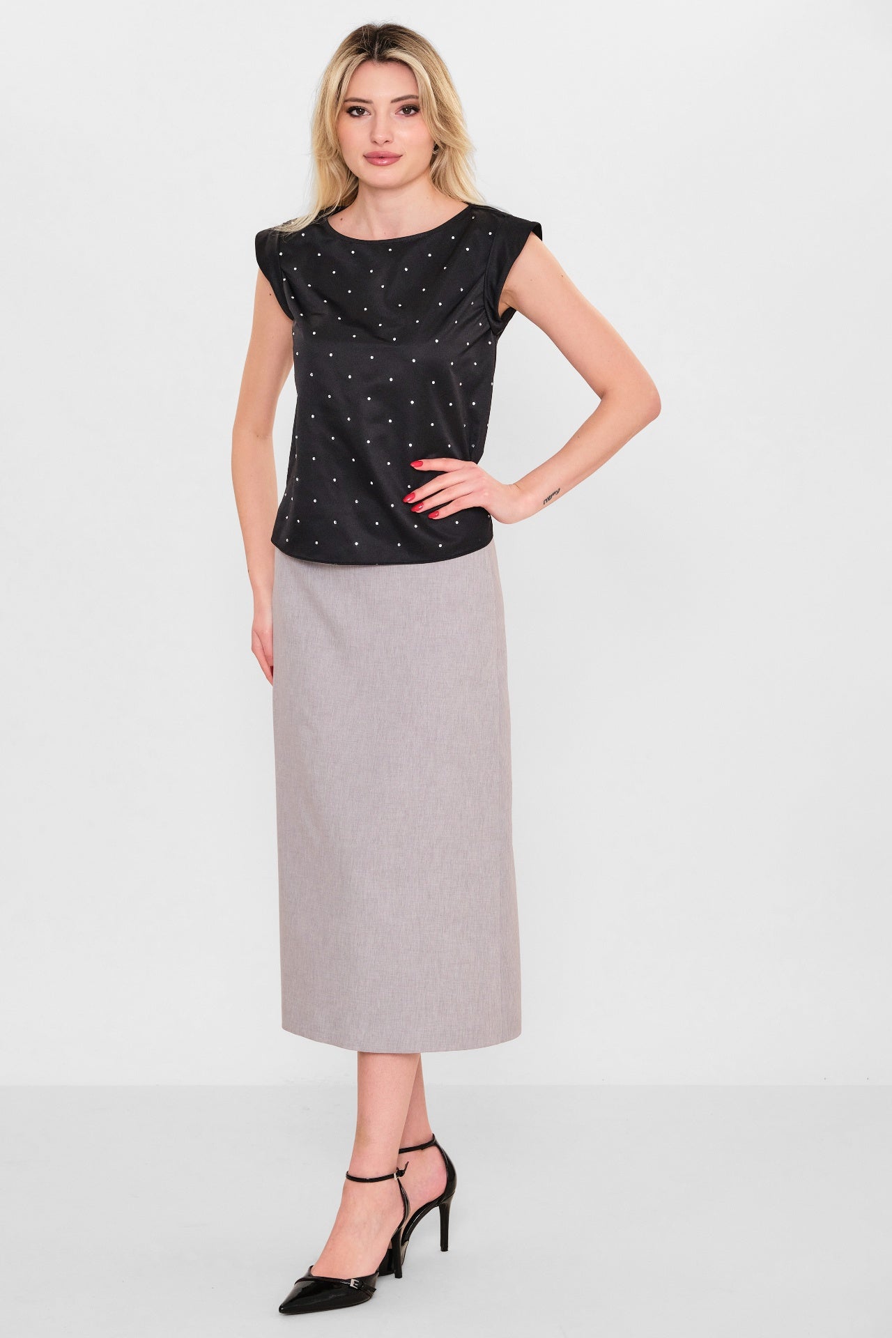 Myraang - Plus Size Blouse (MRG26Y02-3111) - 8690200116933